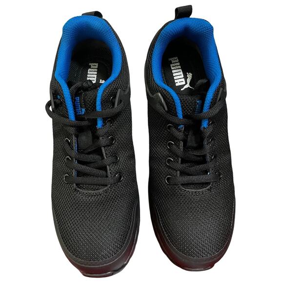 PUMA Womens Levity Knit Low ASTM EH Lace Up Sneaker Size 7 Black Athletic NEW - Picture 4 of 10